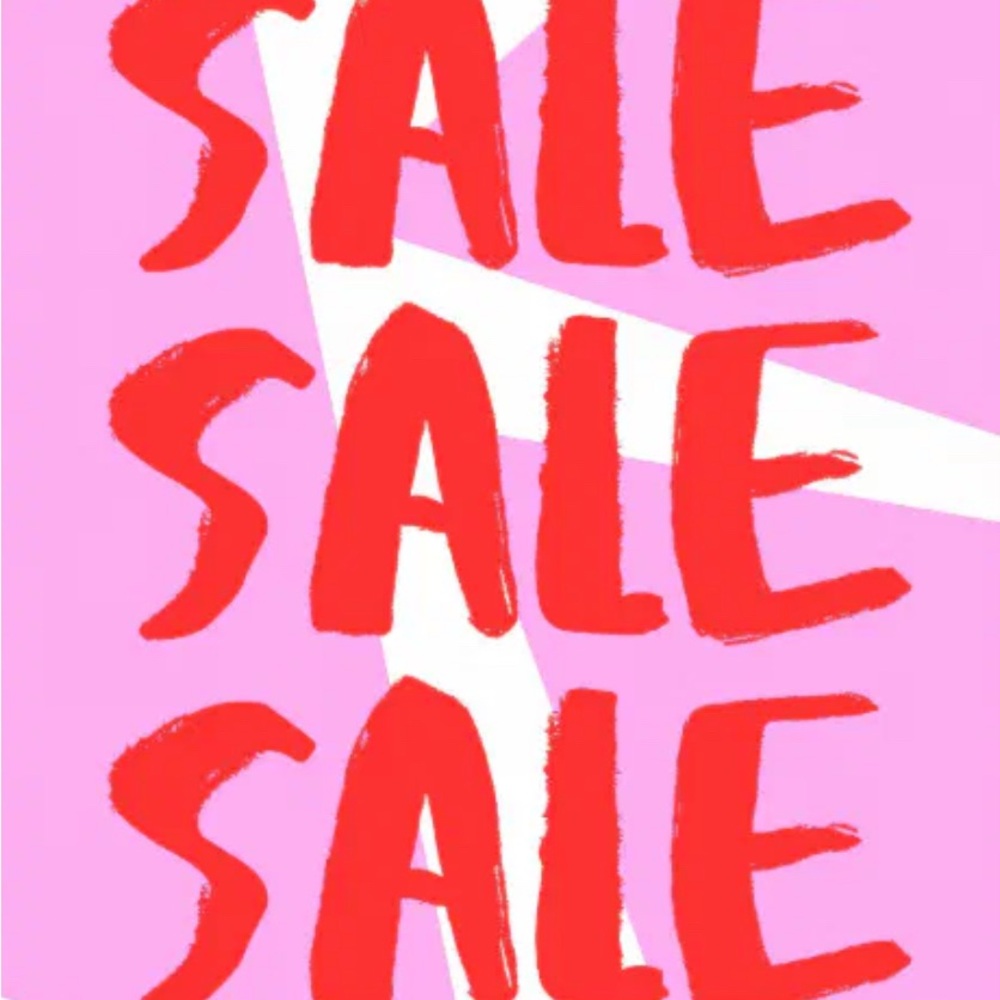 Red and Pink Sale Poster